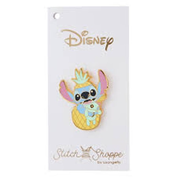 Loungefly Stitch Shoppe Lilo and Stitch Figural Pineapple Crossbody Bag - Picture 4 of 9